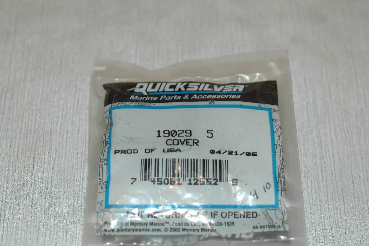 Mercury Quicksilver 190295 Cover 1