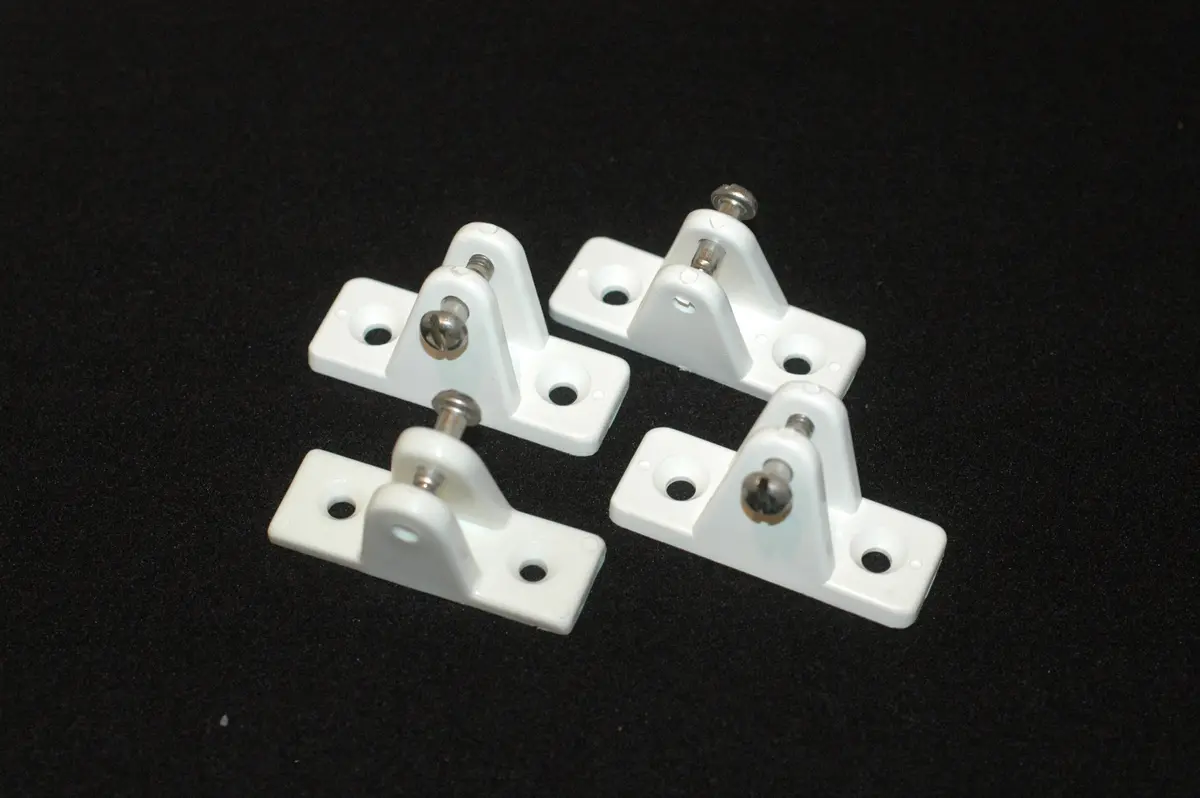 Taco F40-0505Wn F40-0504 273206 White Deck Hinge Canvas Top Mount 4-Pak 1