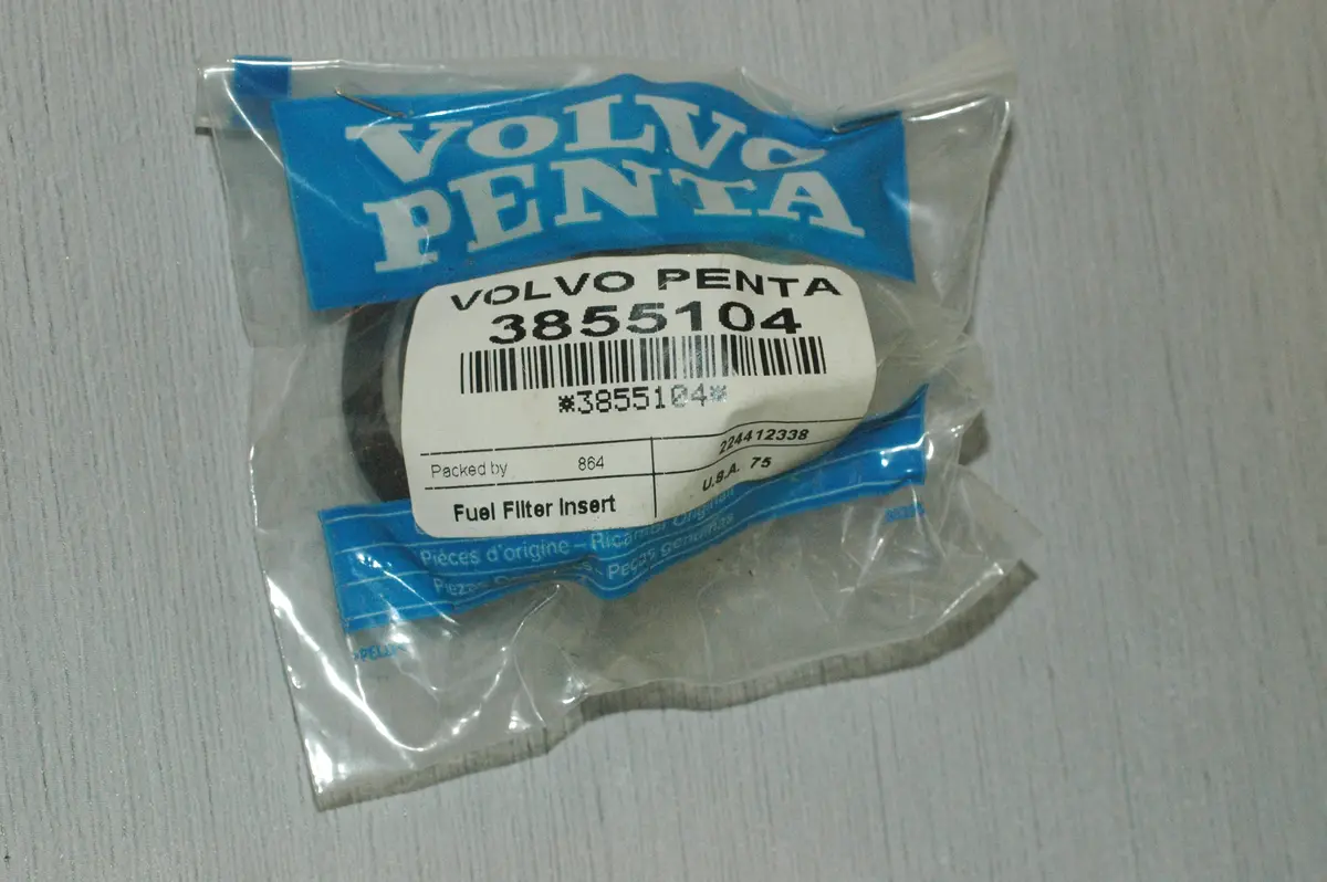 Volvo Penta 3855104 Fuel Filter Insert And Gasket 1
