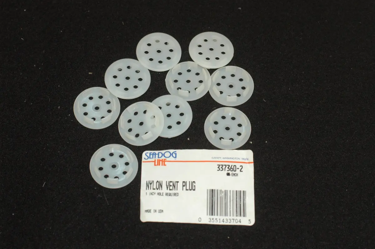 Seadog 337360 Vent Plug For 1" Hole Bag Of 10 Pcs. 1