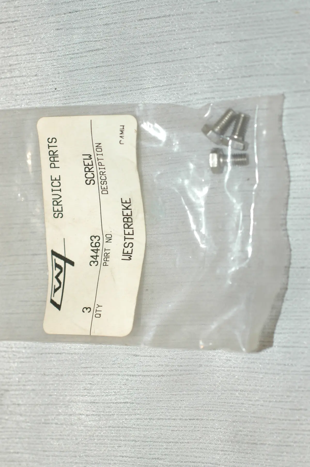 Westerbeke 34463 Bag Of Three Screws 1