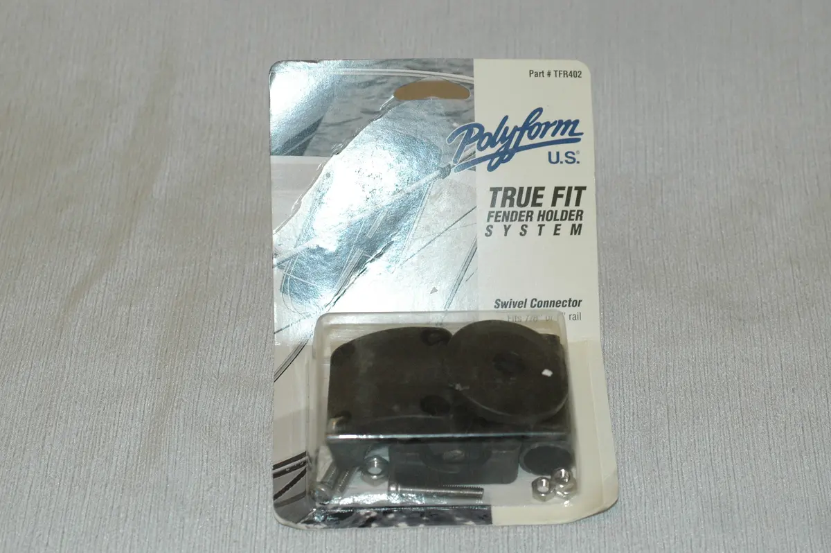 Polyform Boat Tfr402 Fender Holder Swivel Connector Fits 7/8" - 1" Rails 1
