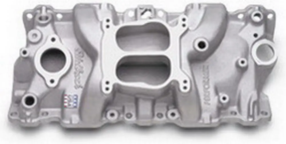 Edelbrock 2104 Performer Intake Manifold For 1987-1995 Small Block Chevy, Satin Finish 1