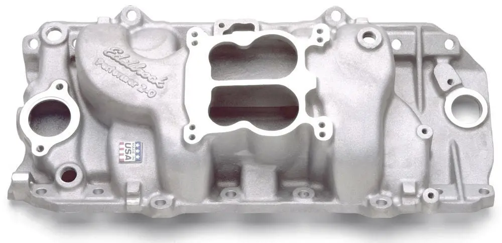 Edelbrock 2161 Performer 2-O Intake Manifold For 1965-90 Big-Block Chevy W/Oval Port Heads 1