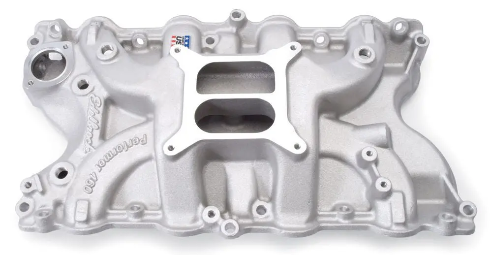 Edelbrock 2166 Performer 460 Intake Manifold #2166 For Ford 429/460, Non-Egr, Satin Finish 1