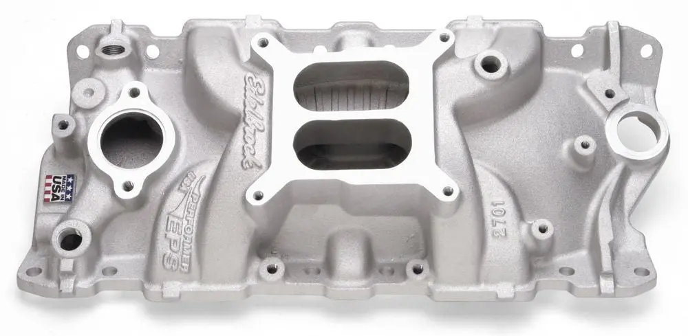 Edelbrock 2701 Performer Eps Intake Manifold For Chevrolet Sbc 262-400 1