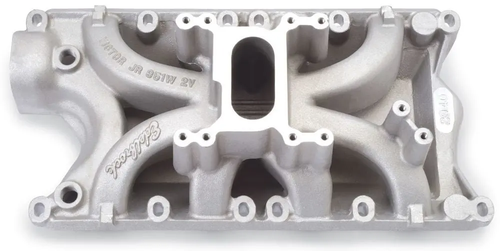 Edelbrock 2940 Victor Jr Intake Manifold For 2Bbl 9.200" Dh Ford Sbf 1