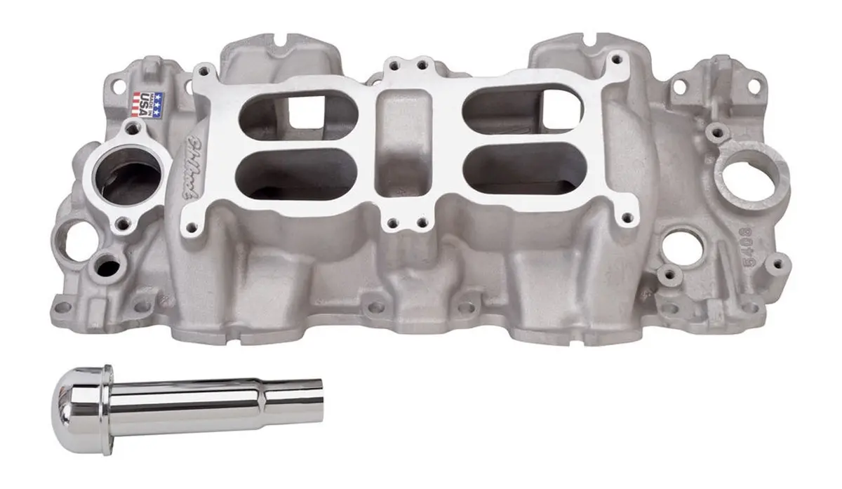 Edelbrock 5409 Performer Rpm Dual Duad Intake Manifold For Chevy 348-409 1