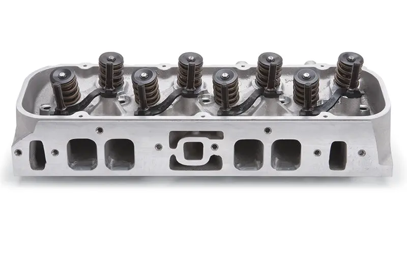 Edelbrock 60435 Chevy Bbc Performer Rpm 454 O/P Cylinder Head Assem. 1