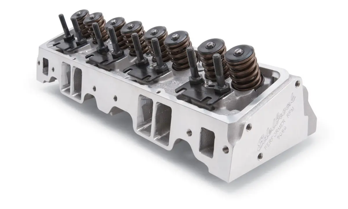 Edelbrock 60895 Chevy Sbc Performer Rpm Cylinder Head - Assm. 1