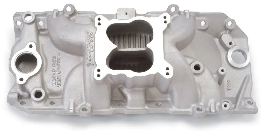 Edelbrock 7164 Performer Rpm Intake Manifold For Big Block Chevy Oval Port Q-Jet 1
