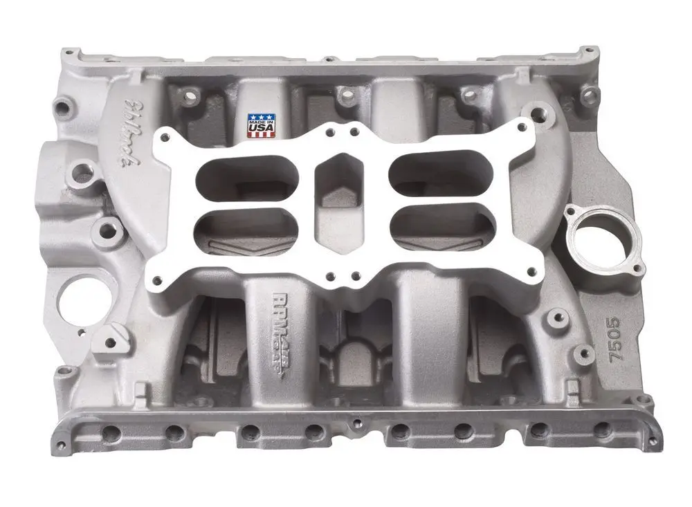 Edelbrock 7505 Performer Rpm Dual Quad Intake Manifold For Ford Fe 1