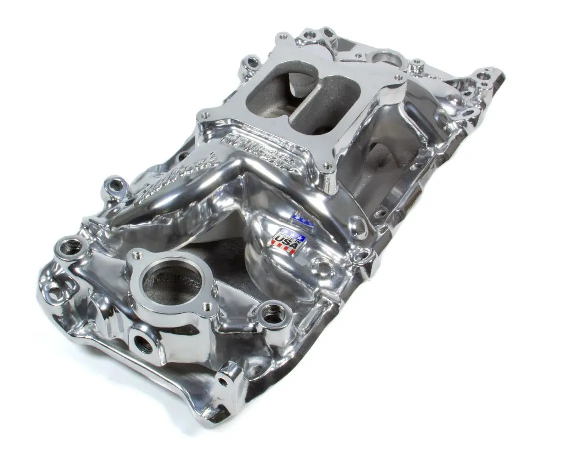 Edelbrock 75611 Rpm Air-Gap Intake Manifold For Big Block Chevy 2-O Polished 1