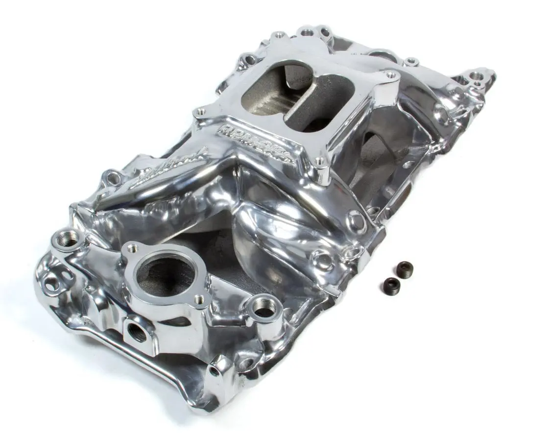 Edelbrock 75621 Rpm Air-Gap Big Block Chevy 2-R Polished Intake Manifold 1