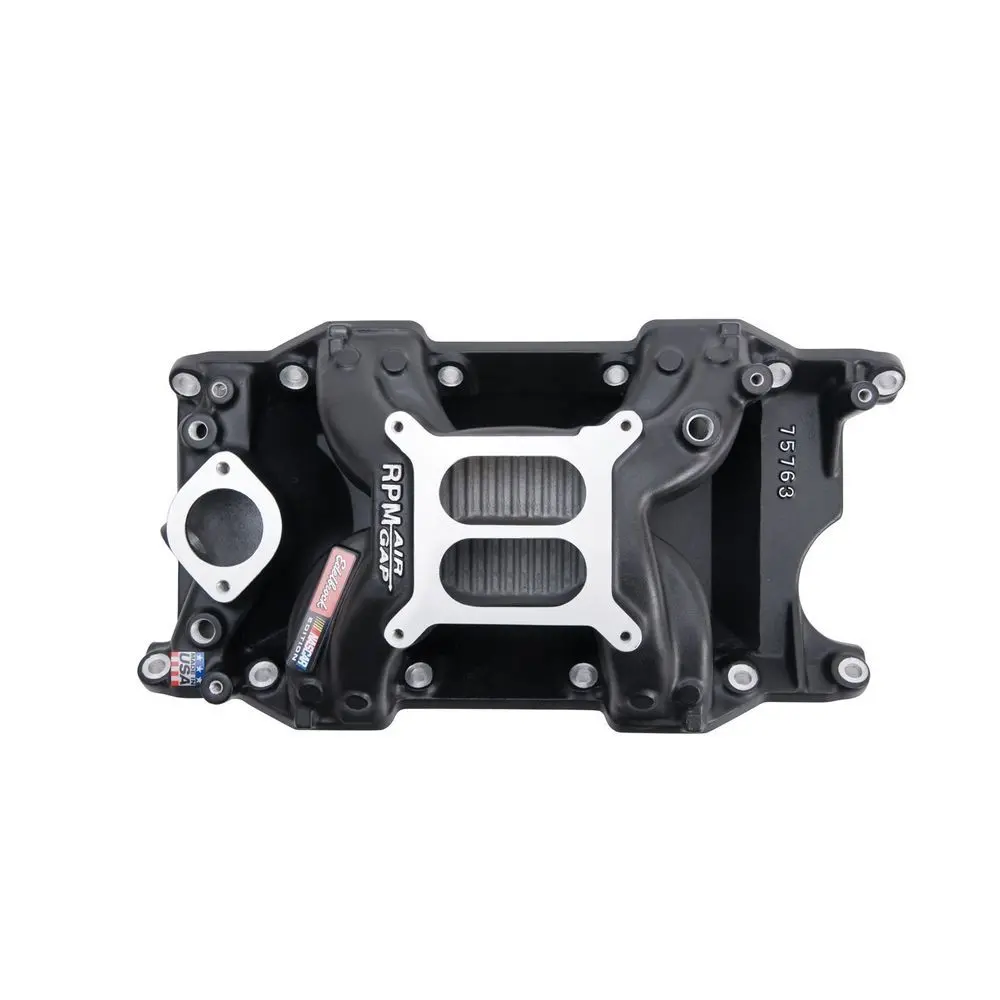 Edelbrock 75763 Rpm Air-Gap Intake Manifold For 318-340-360 Chrysler Small Block La Engines 1