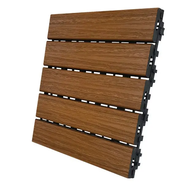 Deck Tile Hny Teak 6Pk 1