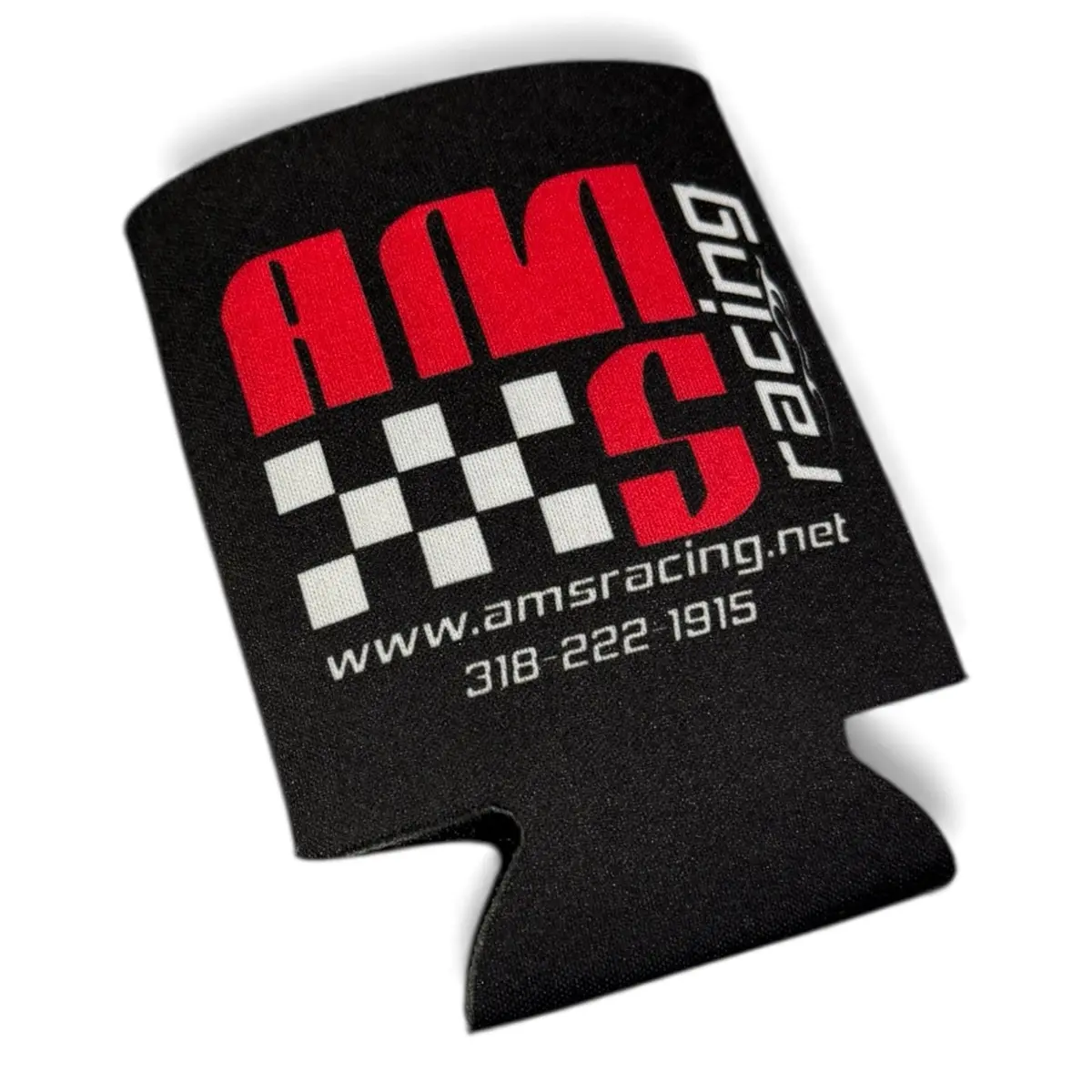 Ams Racing Drink Beer Can Collapsible Cooler Koozie 1