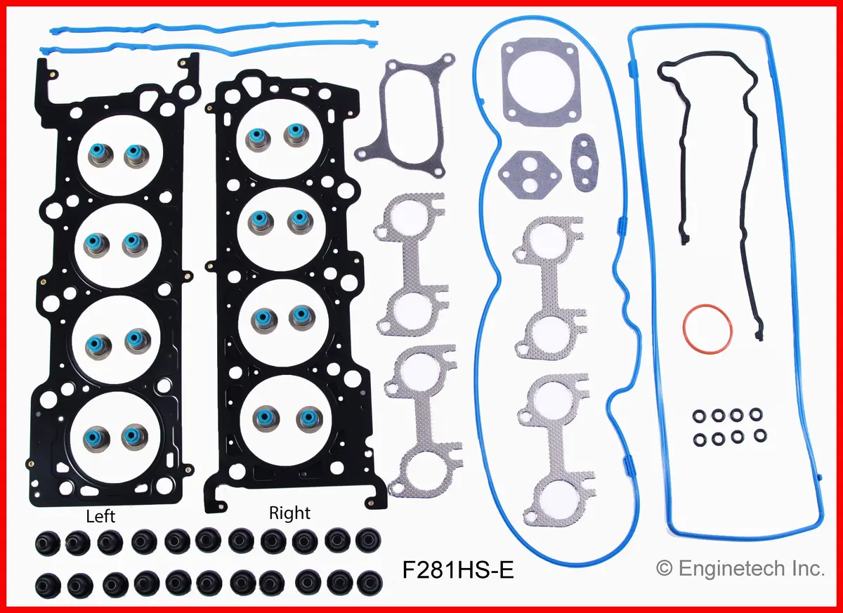 Enginetech Rcf281cp Engine Rebuild Kit For 1997-1998 Ford 4.6L Sohv 16V Vin "W" 3