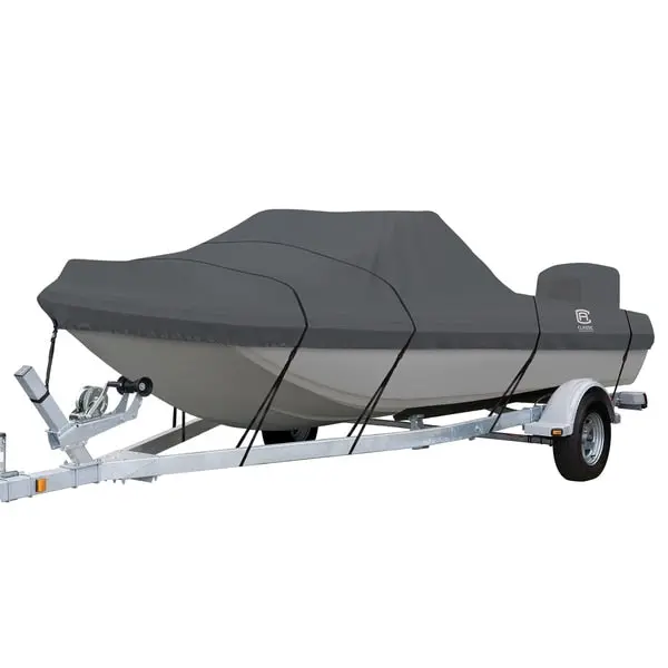 Stormpro Heavy Duty Tri-Hull Outboard Cover,  16 Ft 6 In - 17 Ft 6 In L 1