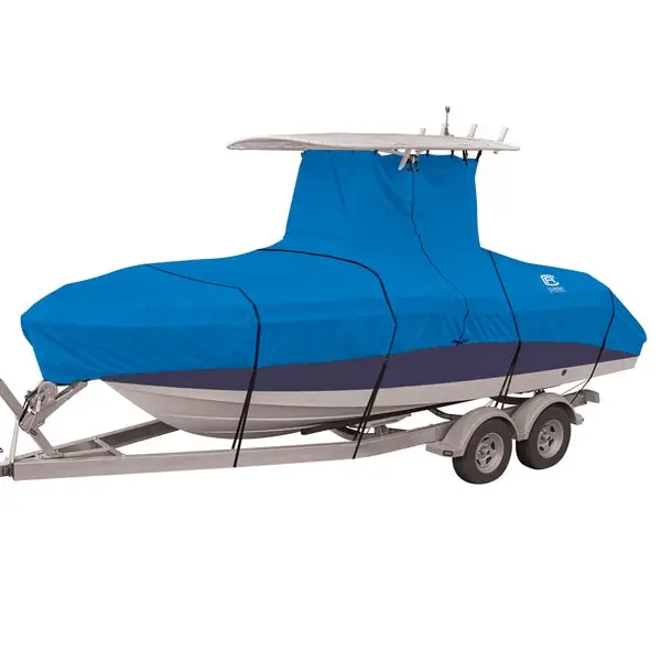 Stellex Model E Center Console T-Top Boat Cover,  Blue,  20 Ft - 22 Ft L 1