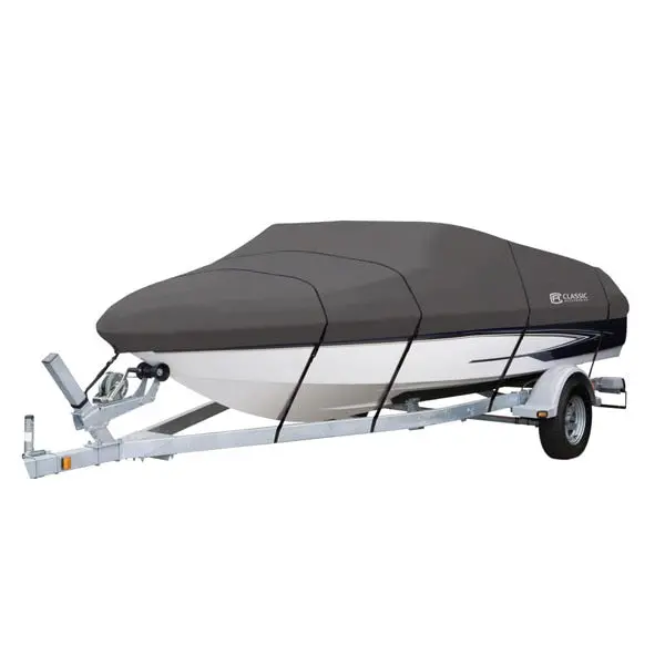 Boat Cover, Model C, Charcoal Stormpro 1