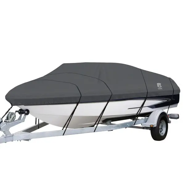 Boat Cover, Model E, Charcoal Stormpro 1