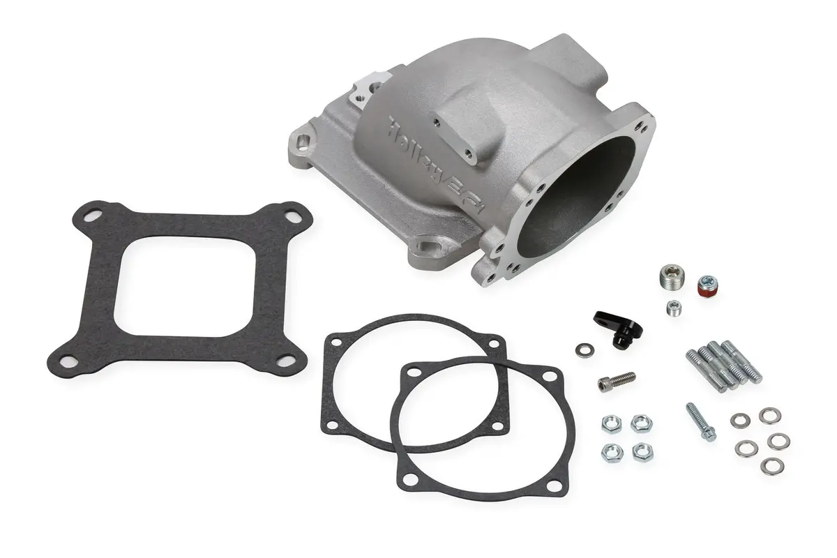 Holley 300-240 Efi Throttle Body Intake Elbow 4150 - Fits Gm Ls Throttle Bodies 1