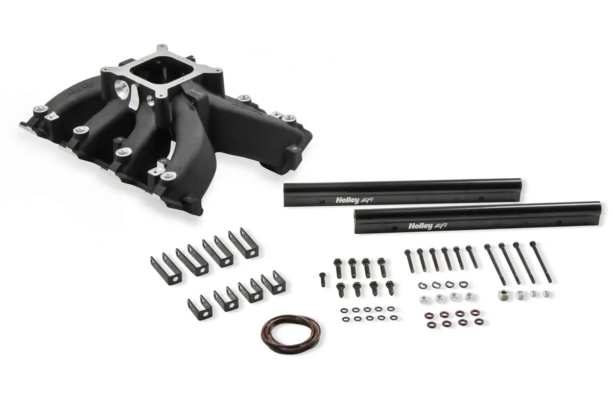 Holley 300-290Bk Single Plane Efi Split-Design Race Intake Manifold- Gm Ls3/L92- Black 1