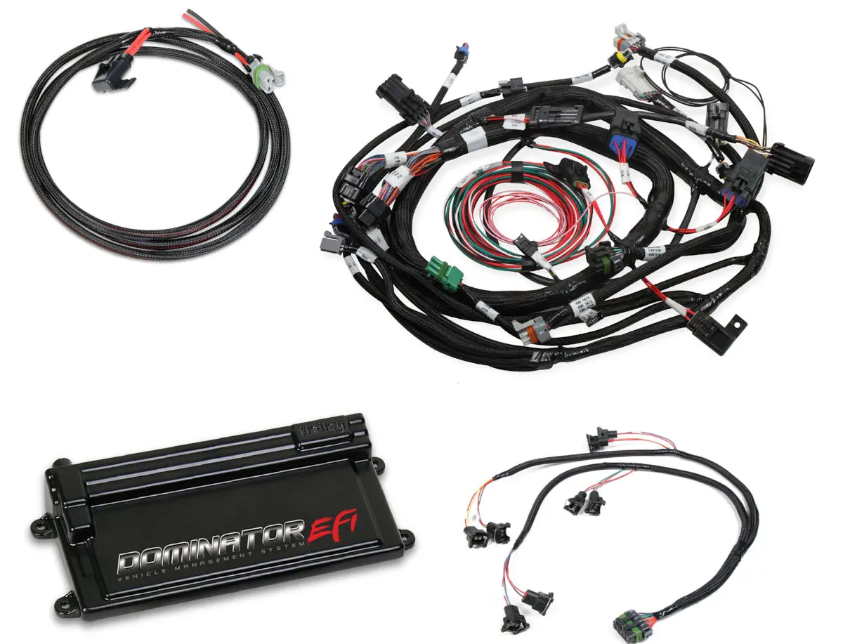 Holley 550-655 Dominator Efi Kit For Ford W/ Cop Main Harness - Main / Sub Harness W/ Ev1 Injector Harness 1