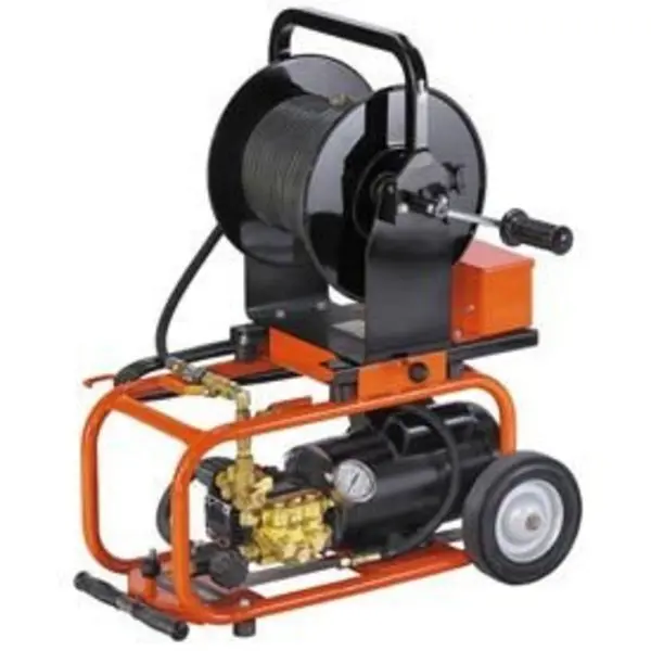 Electric Water Jet Drain W/150' X 1/4 Hose,  75' X 1/8 Hose & 2Nozzle Sets, 1