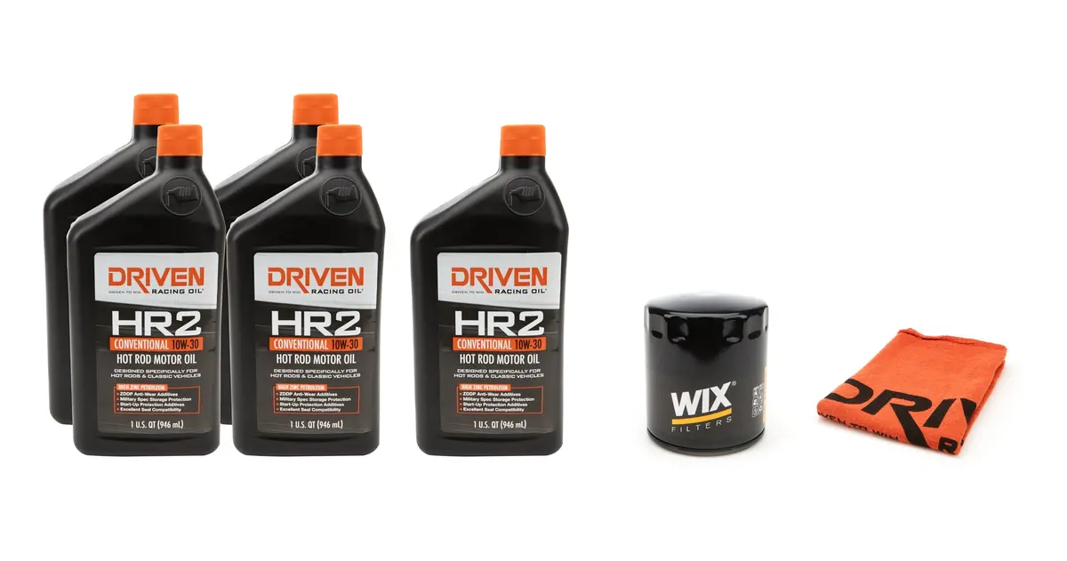 Driven 20500K 10W30 Oil Change Kit For 1964-1975 Gm Sbc V8 265-454 Cid 1