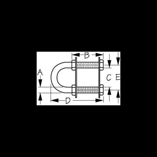 Stainless Steel Stern Eye 38X31 2 1