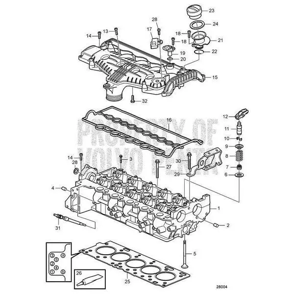 Gasket,  31430317 1