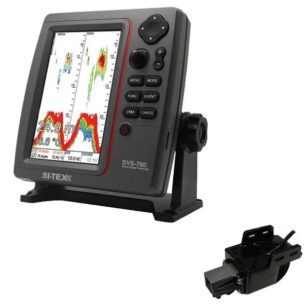 Svs760 Fish Finder Kit With Transom W Temp And Speed 1