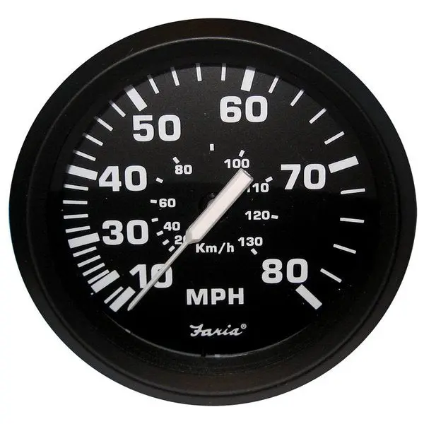 Euro Black 4 Speedometer 80Mph Mechanical 1