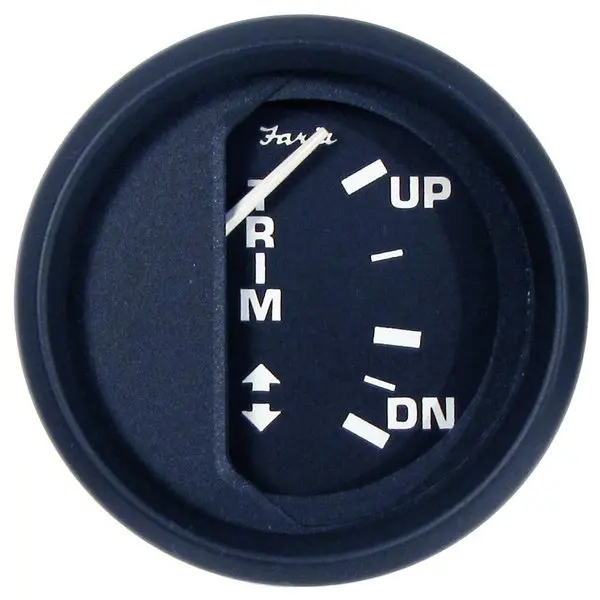 Euro Black 2 Trim Gauge Merc Mariner Volvo Dp Yamaha 1