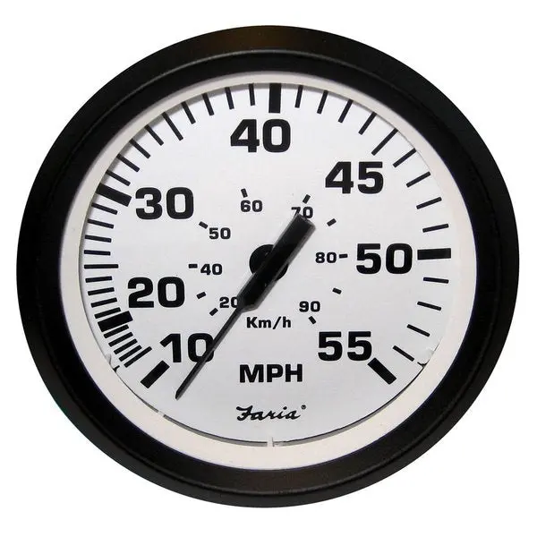 Euro White 4 Speedometer 55Mph Mechanical 1