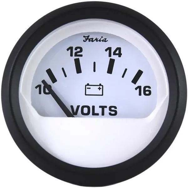 Euro White 2 Voltmeter 1016Vdc 1