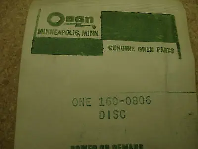 Onan Generator 160-0806 Disc 1