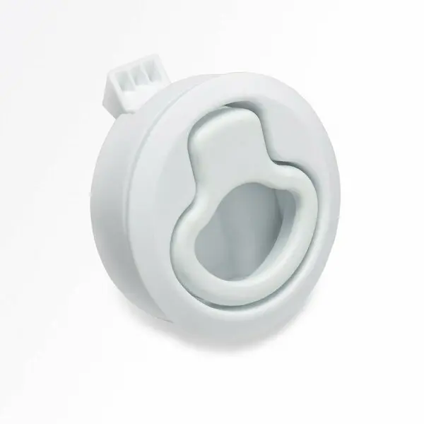 Dock Hardware And Fasteners Non Locking Latch; White; Nylon; Single 1