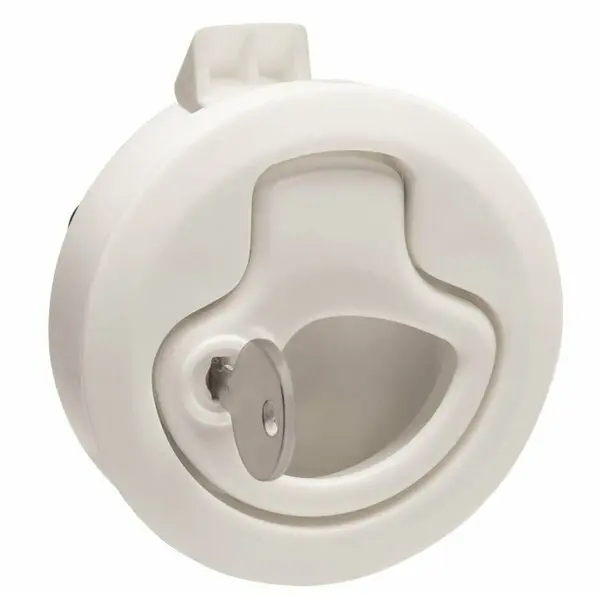 Dock Hardware And Fasteners Locking Latch; White; Nylon; Single 1