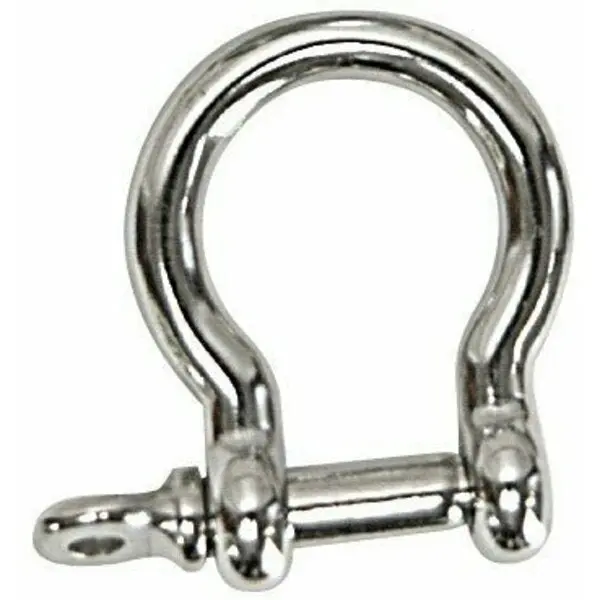 Dock Line Round Pin; 1/2 Inch; Polished; Stainless Steel; Single 1