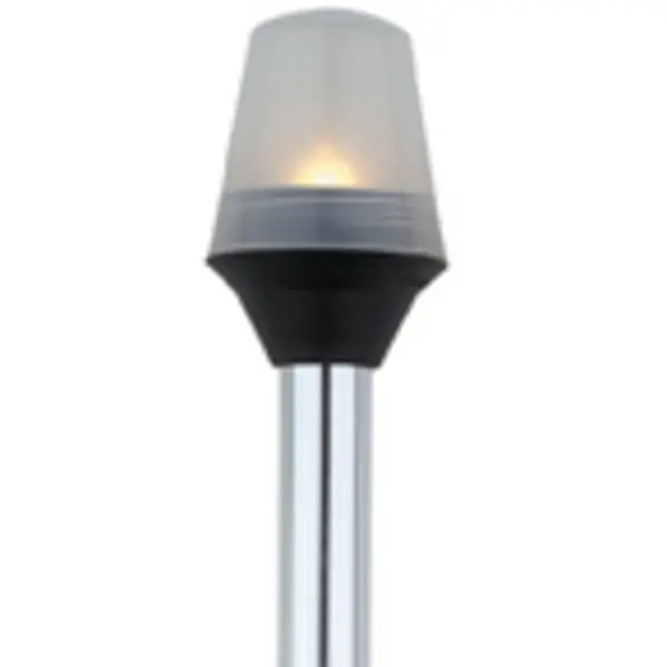 Attwood All-Round Pole Light With Fixed Base 8";Globe Style 1