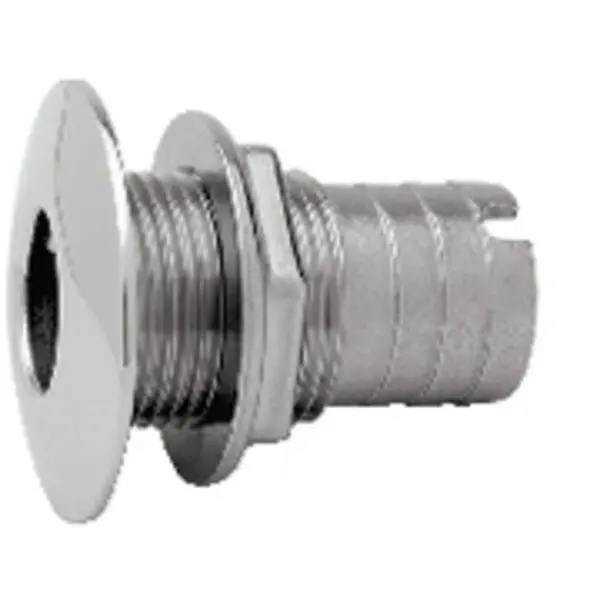 Attwood Thru Hull Stainless Steel 1-1/8" For Hose; Short 1