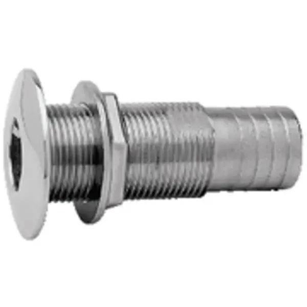 Attwood Thru Hull Stainless Steel 3/4" For Hose 1