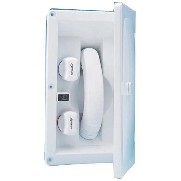 White "Swim 'N' Rinse" Transom Shower W/ Hot/Cold Mixer 1