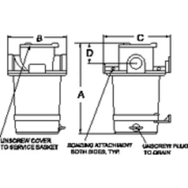 1-1/2" Strainer 304 Ss Basket 1
