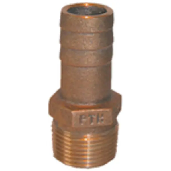 Pth Bronze Standard Flow Pipe-To-Hose Adapter With Npt Thread 1