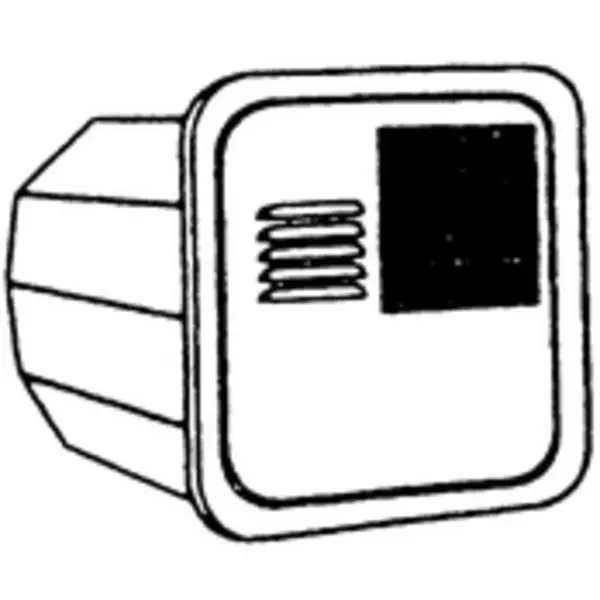 Suburban Water Heater Flush Door; Polar White 1