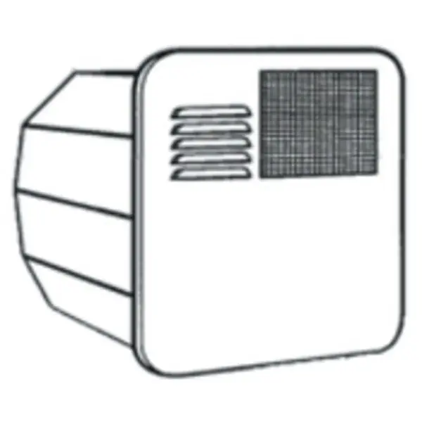 Suburban Water Heater Radius Door; Polar White 1